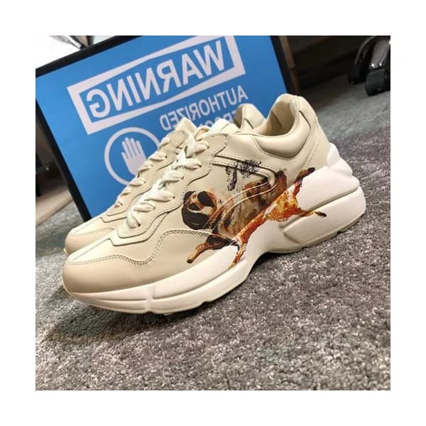 Gucci 2019 Mm/Wm Leather Sneakers - 구찌 2019 남여공용 레… - 1