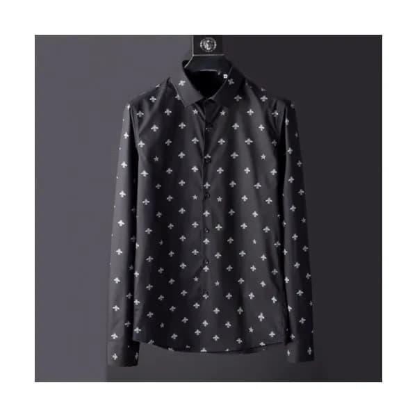 Gucci 2019 Mens Neck Logo Slim Fit Cotton shirt - … - 1