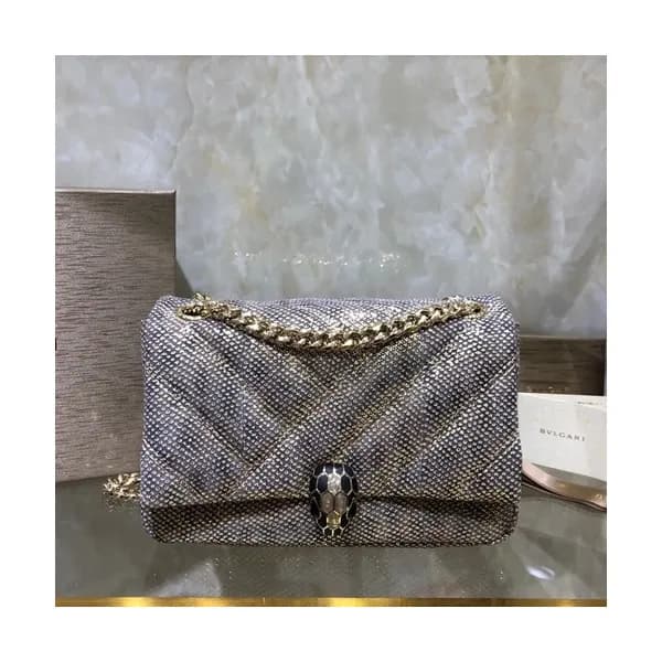 Bvlgari 2019 Serpenti Cabochon Chain Shoulder Bag,… - 1