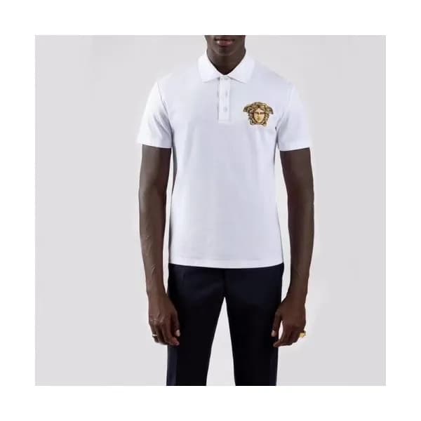[베르사체]Versace 2020 Mens Logo Cotton Short Sleeved … - 1