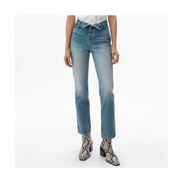 Alexsander Wang Womens Logo Classic Denim Pants - … - 1