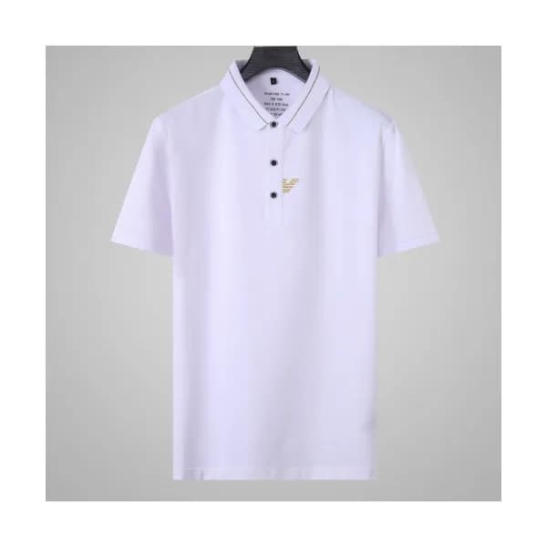 [알마니]Armani 2019 Mens Logo Silket Short Sleeved Ts… - 1