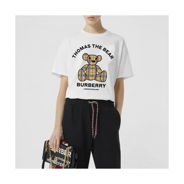 [버버리]Burberry 2020 Mm/Wm Logo Crew-neck Cotton Sho… - 1