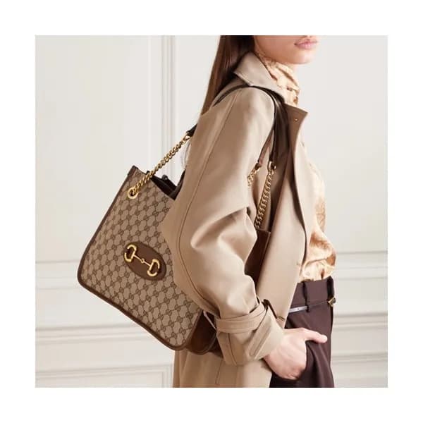 Gucci 2020 1955 Horsebit Ladies Tote Shoulder Shop… - 1