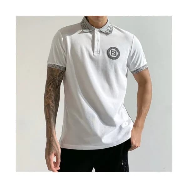 [펜디]Fendi 2020 Mens Logo Casual Short Sleeved Polo… - 1