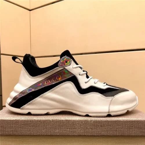 Gucci 2020 Men's Leather Sneakers - 구찌 2020 남성… - 1
