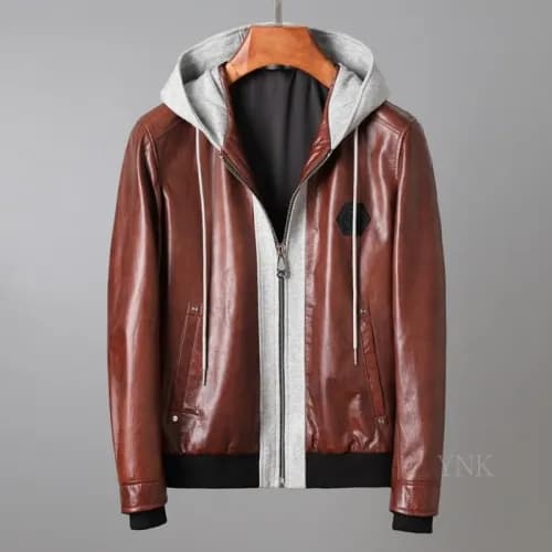 Philipp Plein Mens Leather Jacket - 필립플레인 2020 남성 … - 1