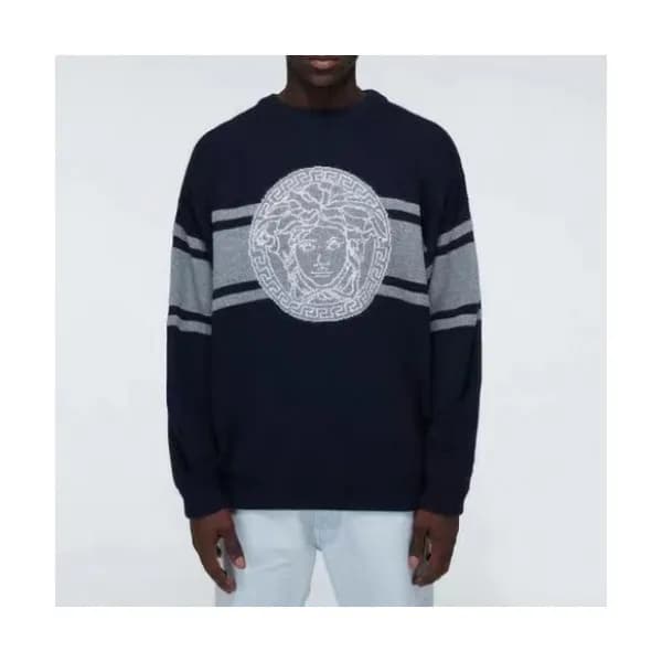 [베르사체]Versace 2020 Mens Medusa Logo Crew-neck Swea… - 1