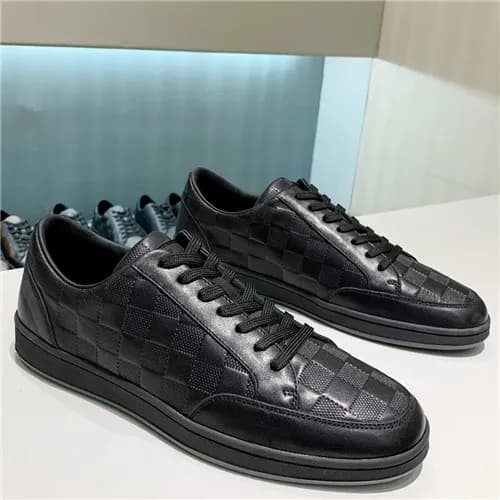 Louis Viutton 2021 Men's Leather Sneakers - 루이… - 1
