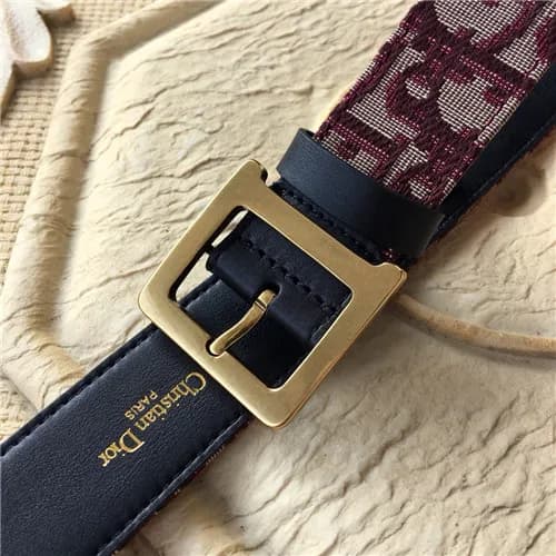 Dior 2021 Men's Leather Belt,3.5cm - 디올 2021 남… - 1