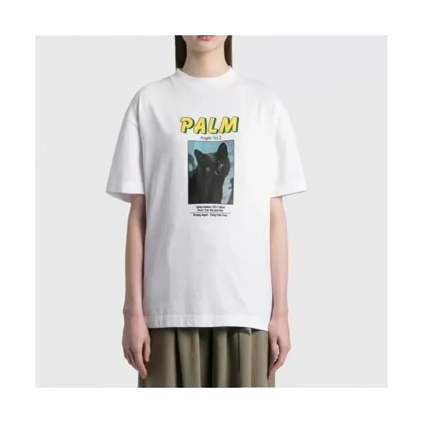 Palm Angels Mm/Wm Logo Cotton Short Sleeved Tshir… - 1
