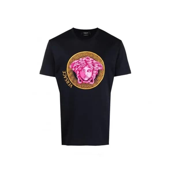 Versace Mens Logo Short Sleeved Tshirts Black - 베… - 1