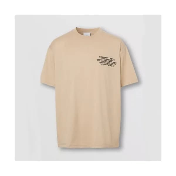 Burberry Mm/Wm Logo Cotton Short Sleeved Tshirts … - 1
