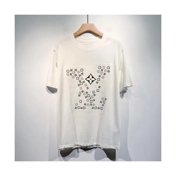 Louis vuitton Mm/Wm Logo Short Sleeved Tshirts Wh… - 1