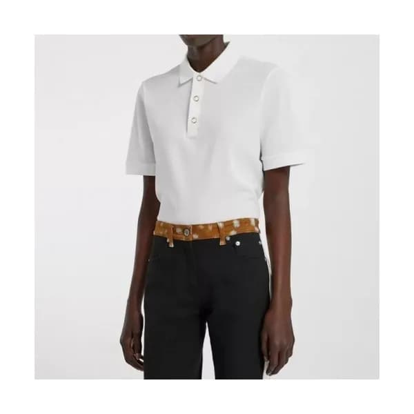 Burberry Womens Logo Cotton Short Sleeved Tshirts… - 1