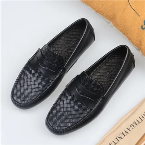 Bottega Veneta 2021 Men's Leather Loafer,BVS04… - 1
