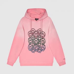 BAD MONDAY Mm/Wm Logo Oversize Cotton Hoodie Pin…