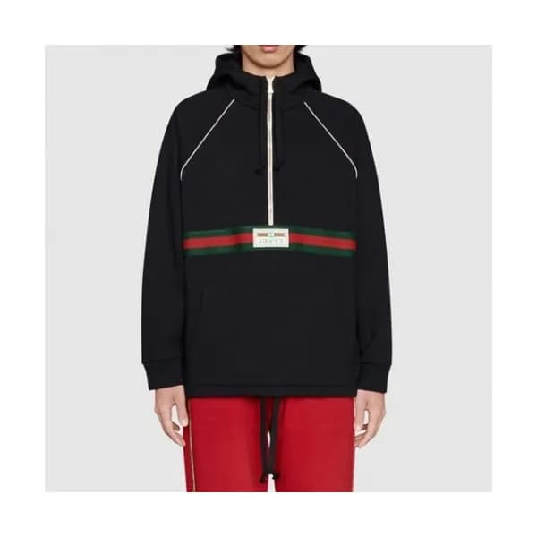 Gucci Mm/Wm Logo Casual Hoodie Black - 구찌 2021 남/… - 1