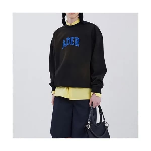 ADER Mens Minimal Cotton Tshirts Black - ADER 202… - 1