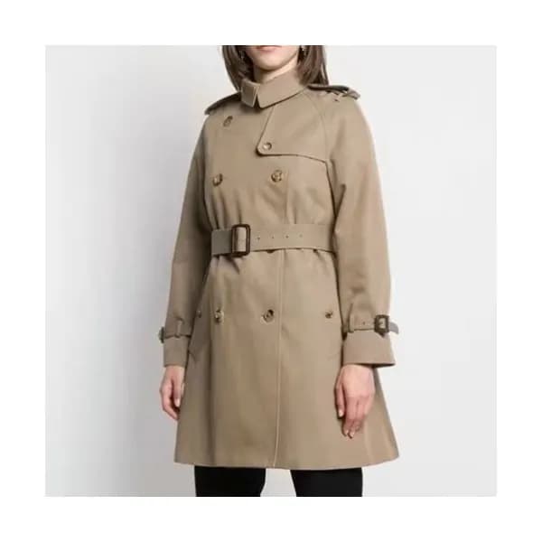 Celine Ladies Trench Leather Coats Beige - 셀린느 여성… - 1