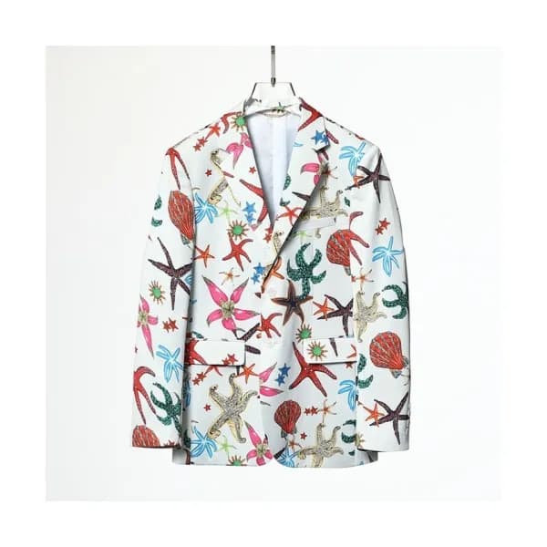 Versace Mens Business Wool Suit Jackets White - 베… - 1