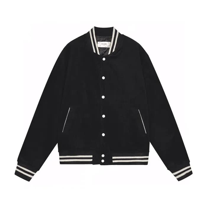 Celine Mens Logo Casual Jackets Black - 셀린느 2024 … - 1