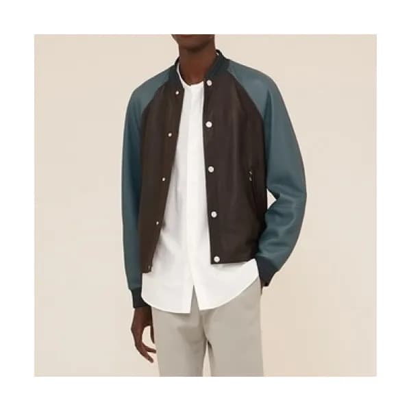 Hermes Mens Leather Jacket - 에르메스 남성 가죽 자켓 - her73… - 1
