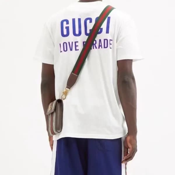 구찌 남성 크루넥 화이트 반팔티 - Mens White Tshirts - guc04748x - 1