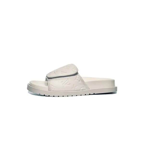 루이비통 남성 클래식 화이트 슬리퍼 - Mens White Slippers - lou042… - 1