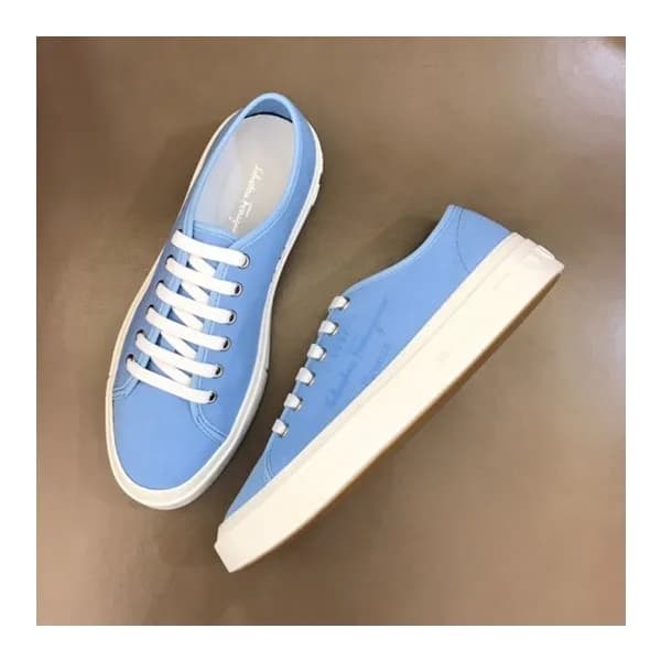 페라가모 남성 모던 블루 스니커즈 - Mens Blue Sneakers - fer0349x - 1