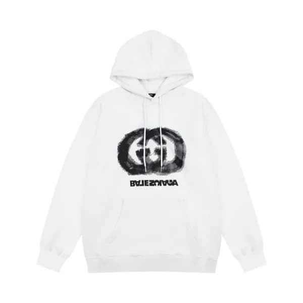 구찌 남/녀 트렌디 화이트 후드티 - Gucci Unisex White Hoodie - … - 1