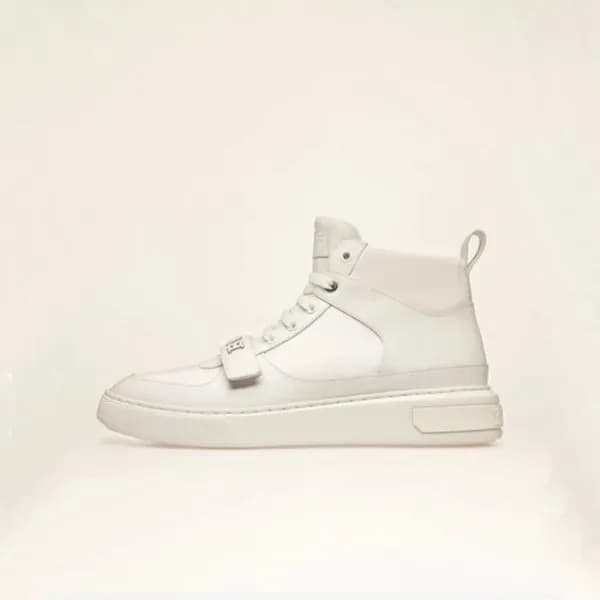 발리 남성 화이트 하이탑 스니커즈 - Bally Mens White Sneakers - b… - 1