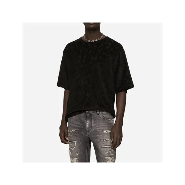 돌체앤가바나 남성 블랙 반팔티 - Dolce&Gabbana Mens Black Tshirt… - 1