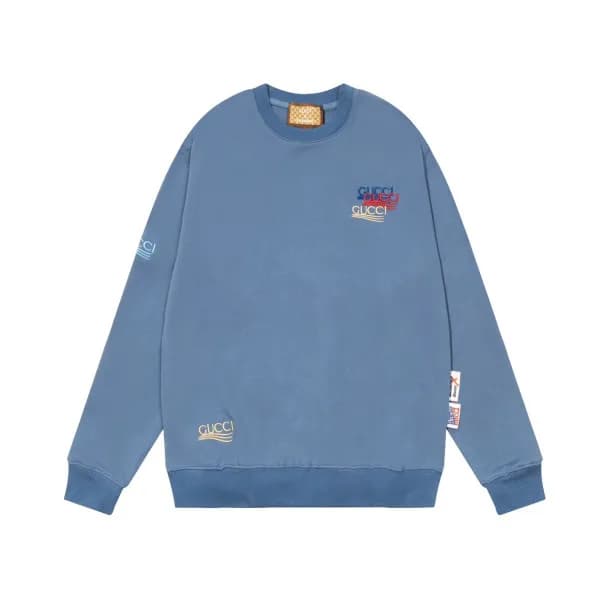 구찌 남성 캐쥬얼 블루 맨투맨 - Gucci Mens Blue Tshirts - Gu52x - 1