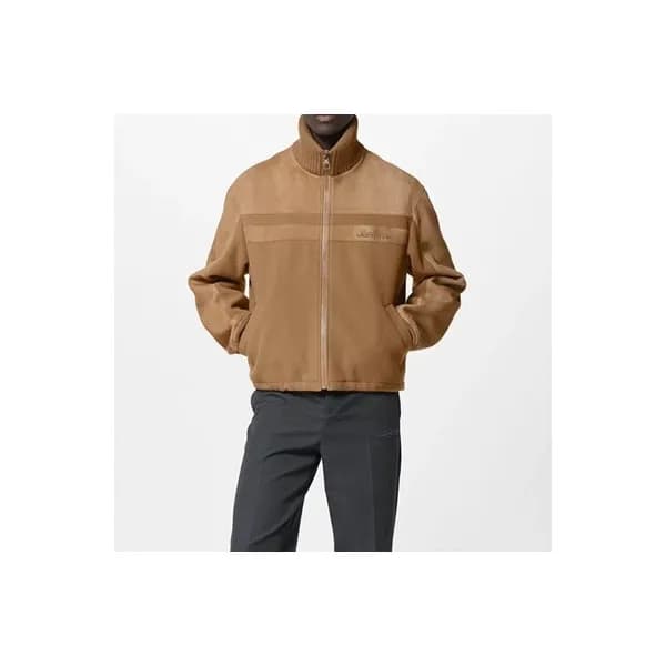 루이비통 남성 카멜 가죽 자켓 - Louis vuitton Mens Camel Jacket… - 1