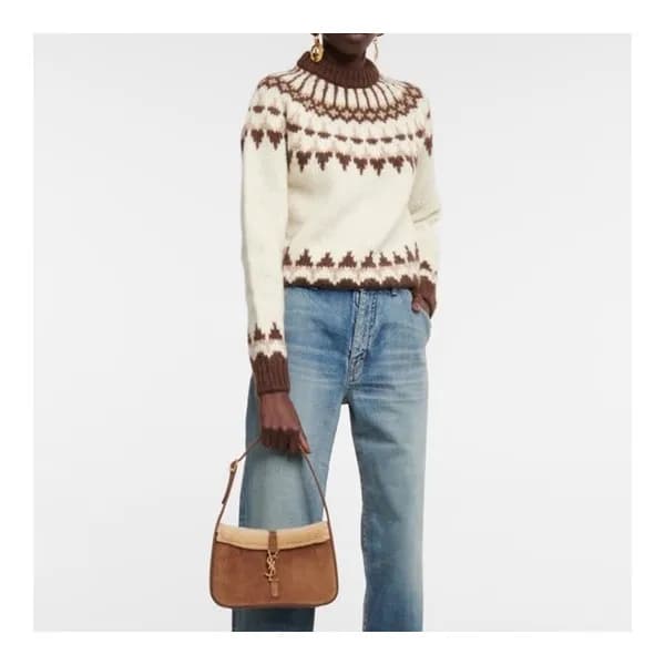 입생로랑 여성 카멜 숄더백 - Saint Laurent Womens Camel Should… - 1