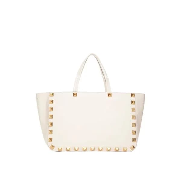 발렌티노 여성 화이트 쇼퍼백 - Valentino Womens White Shopper B… - 1