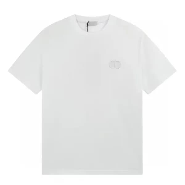 디올 남성 화이트 크루넥 반팔티 - Dior Mens White Tshirts - di25… - 1