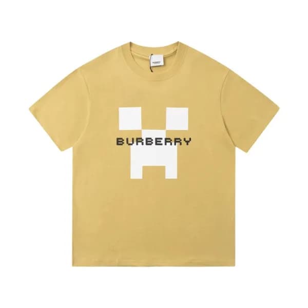 버버리 남성 카멜 크루넥 반팔티 - Burberry Mens Camel Tshirts - … - 1