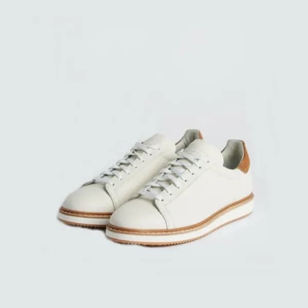 브루넬로쿠치넬리 남성 화이트 스니커즈 - Brunello Cucinelli Mens Whi… - 1