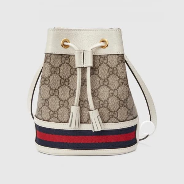 구찌 여성 화이트 버킷백 - Gucci Womens White Bucket Bag - gu… - 1