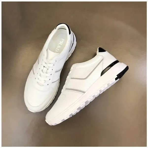 프라다 남성 화이트 스니커즈 - Prada Mens White Sneakers - pr39… - 1