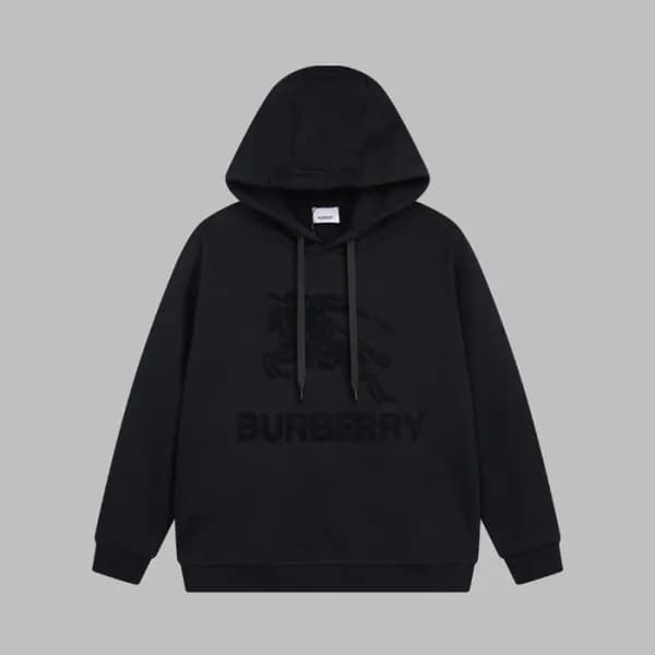 버버리 남성 블랙 후드티 - Burberry Mens Black Hoodie - bu263… - 1