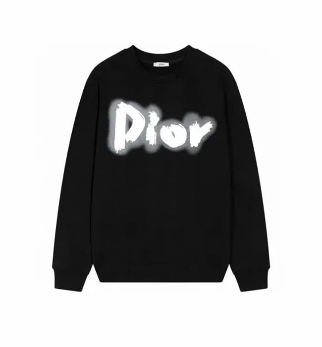 디올 남성 클래식 블랙 긴팔티 - Dior Mens Black Tshirts - di693… - 1