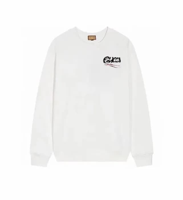 구찌 남성 베이직 화이트 맨투맨 - Gucci Mens White Tshirts - gu9… - 1