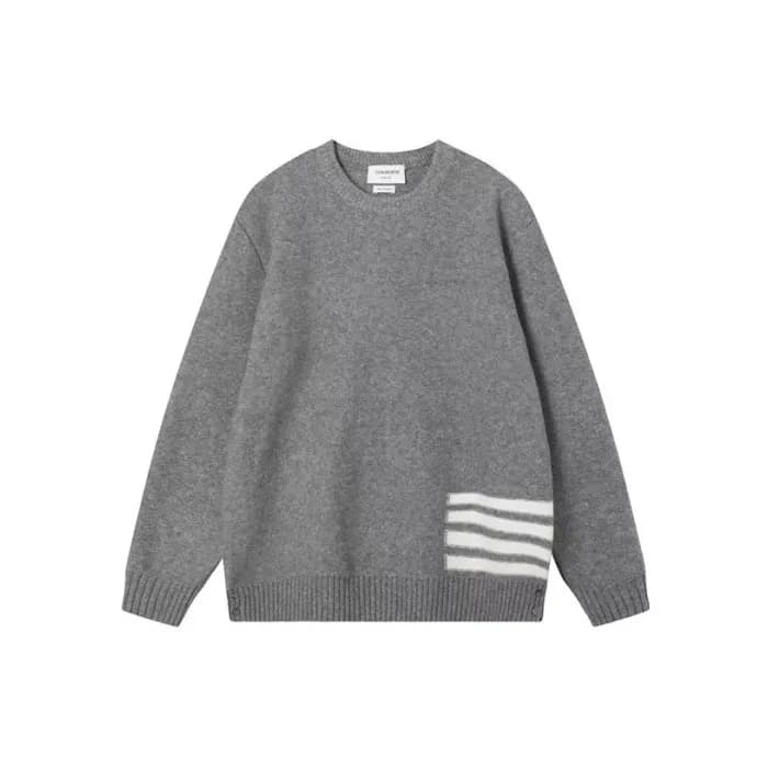 톰브라운 남성 그레이 스웨터- Thom Browne Mens Gray Sweaters- t… - 1