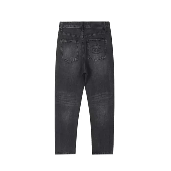 프라다 남성 캐쥬얼 블랙 청바지 - Prada Mens Black Jeans - pr885… - 1