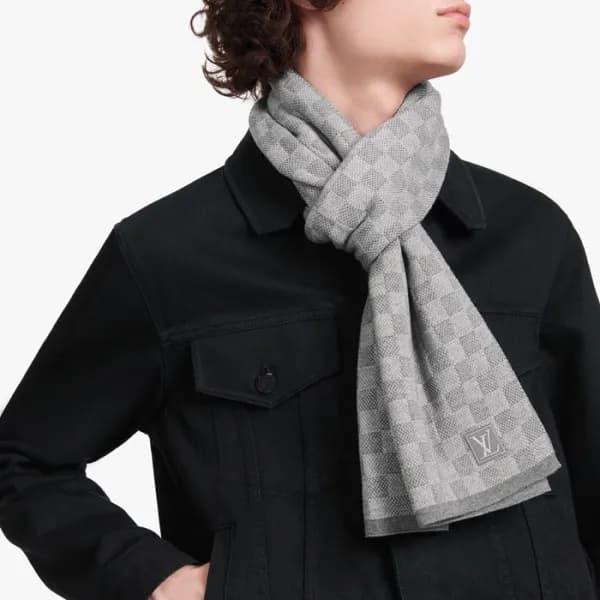 루이비통 남성 그레이 머플러 - Louis vuitton Mens Gray Muffler … - 1