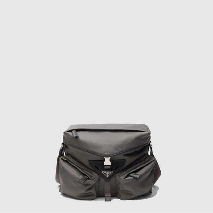 프라다 남성 리나일론 메신저 백 2VD062 - Prada Mens Gray Shoulde… - 1