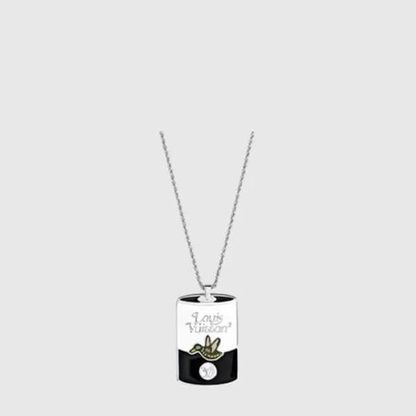 루이비통 남성 니고 팬던트 네크리스 - Louis vuitton Mens Nigo Neck… - 1